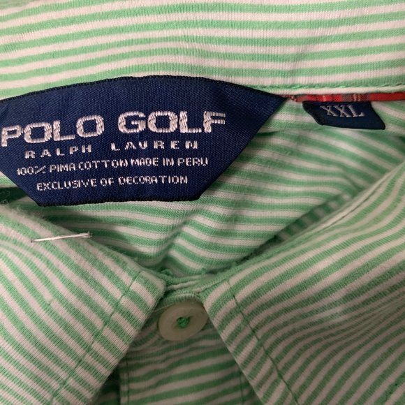 Polo Golf by Ralph Lauren Mens 2013 US Open Merion Striped Golf Shirt XXL - Picture 3 of 5
